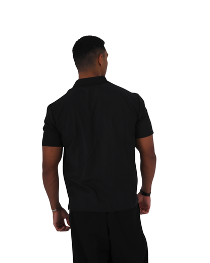 Short Sleeve Black Basic Shirt