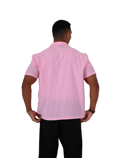 Short Sleeve Pink Basic Shirt
